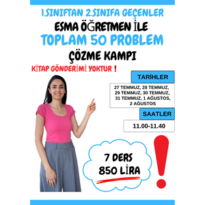 1. Sınıftan 2. Sınıfa Geçenler Yaz Kampı