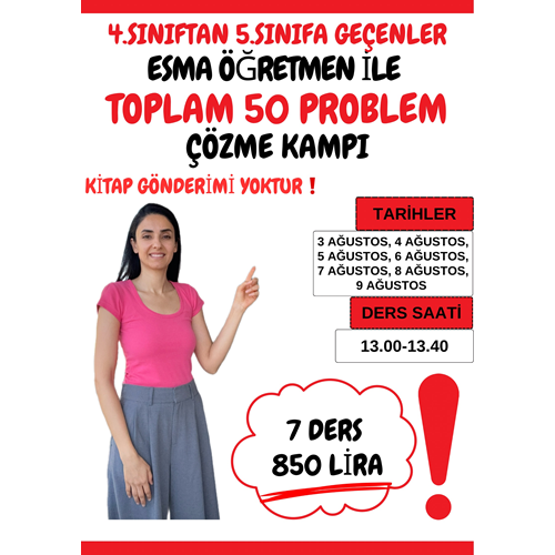 4. Sınıftan 5. Sınıfa Geçenler Yaz Kampı